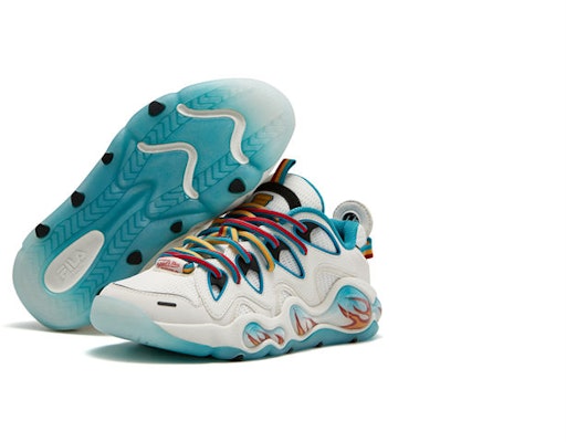 (W) 휠라 퓨전 x 미첼앤네스 뱅크 버티컬 스니커즈 '화이트 블루' T12W343217FBS Shop (W) 휠라 퓨전 x 미첼앤네스 뱅크 버티컬 스니커즈 '화이트 블루' T12W343217FBS