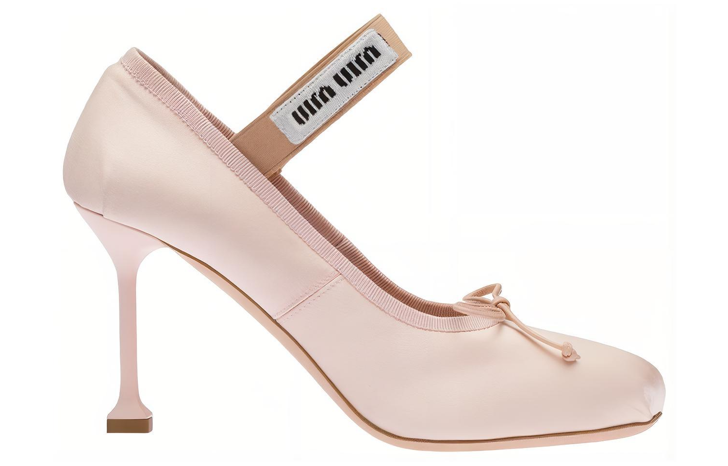 Order (W) ミュウミュウ 85mm ピンクサテンパンプス 5I793D_QU6_F0615_F_085