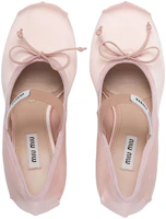 Shop MIU MIU 布料時尚高跟鞋 女款 蘭花粉