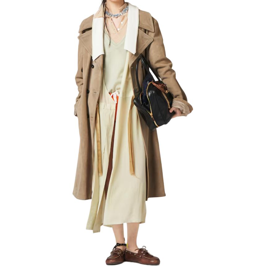 (Women) MIU MIU  Agave Sleeveless Mid-Length Letter Print Crepe Dress. MF5339-1432-F0E1-S-OOO 圖 3