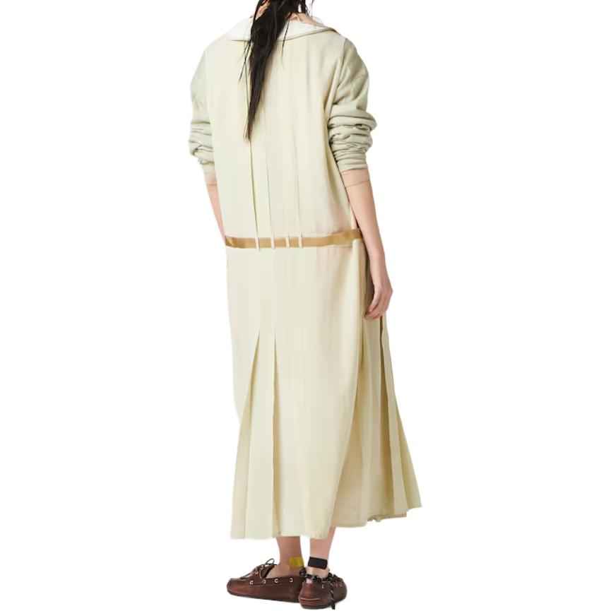 (Women) MIU MIU  Agave Sleeveless Mid-Length Letter Print Crepe Dress. MF5339-1432-F0E1-S-OOO 圖 4