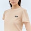 Details for (W) MIU MIU Beige Logo Patch Crewneck T-Shirt. MJN466-13VO-F0770