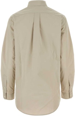 (W) MIU MIU ベージュ 長袖 ボタンアップ付き カラー シャツ MK1693-10RG-F0A08-S-OOO Lookbook (W) MIU MIU ベージュ 長袖 ボタンアップ付き カラー シャツ MK1693-10RG-F0A08-S-OOO