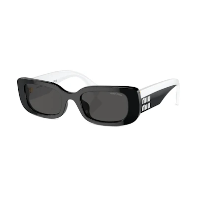 (Women) MIU MIU Black & White Two-Tone Letter Oversized Sunglasses MU08YS1AB5S0