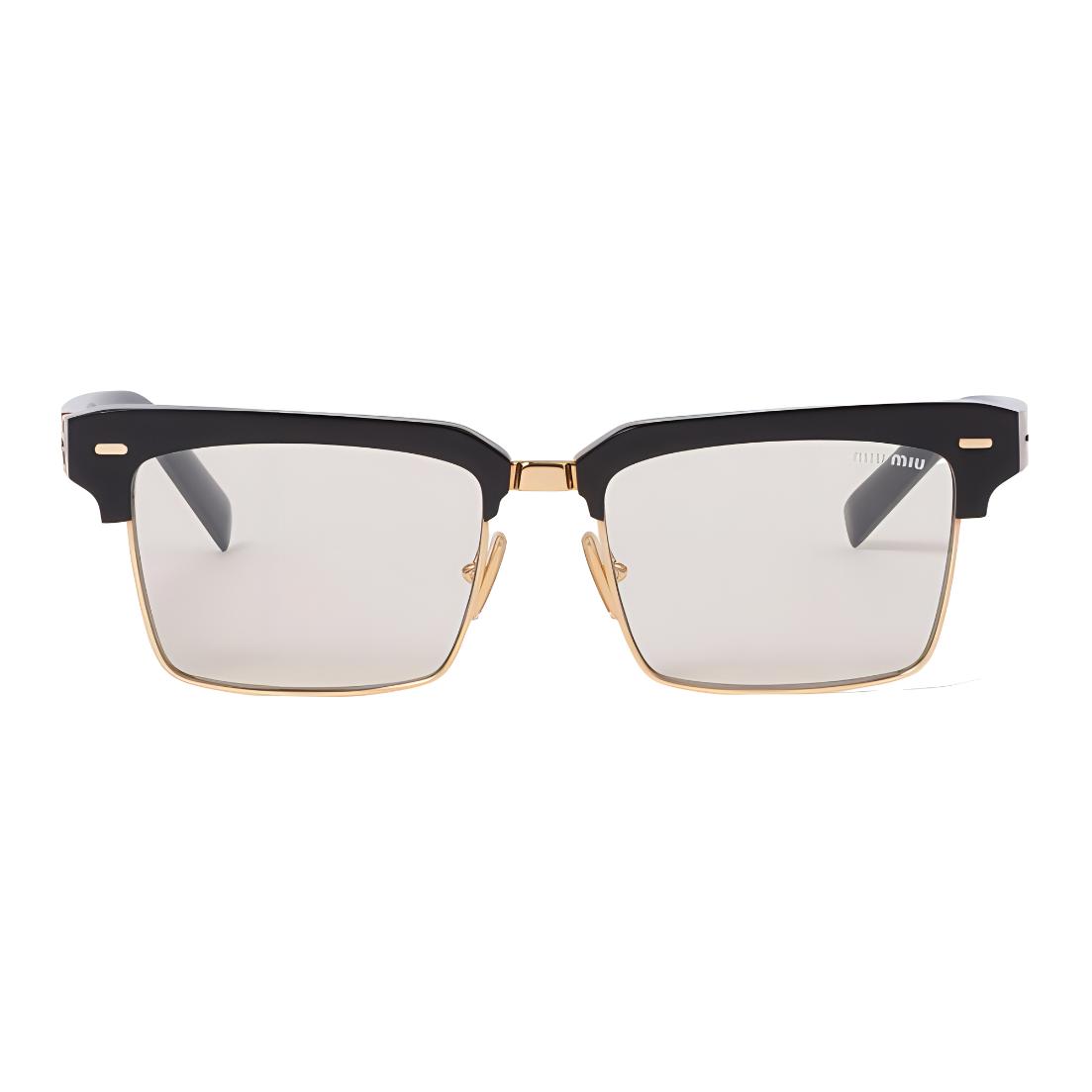 (Women) MIU MIU  Black Acetate Eyeglasses Frame with Letter Design Temples. 0MU10ZS1AB08N54