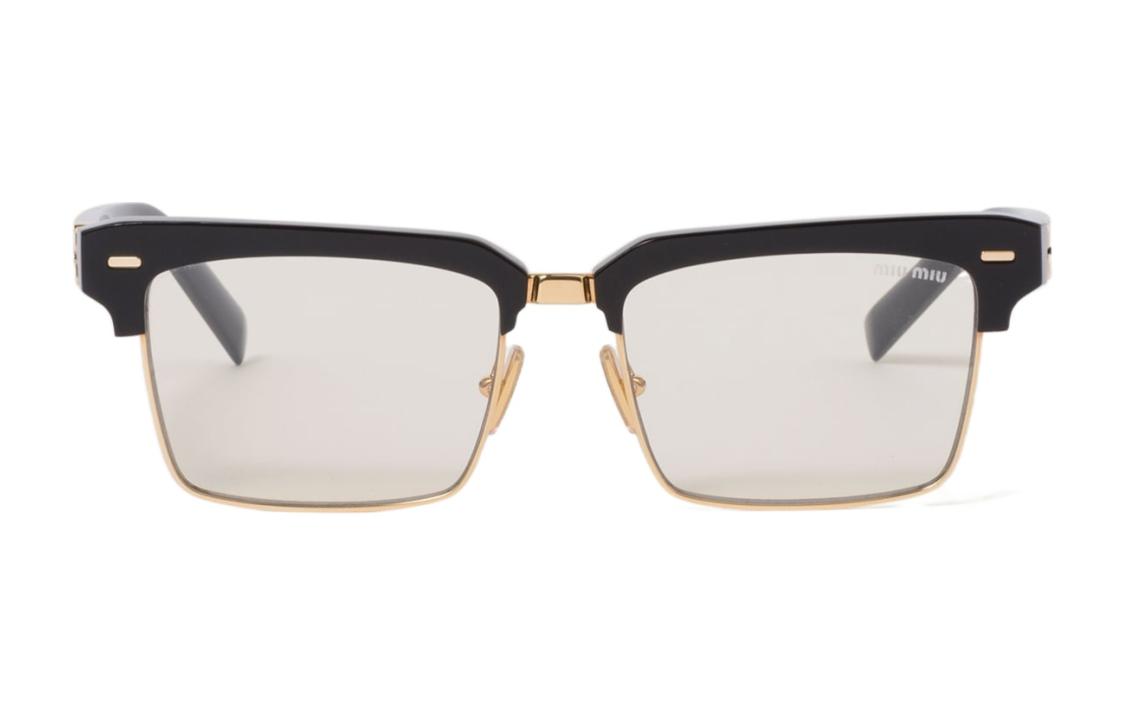 Order (Women) MIU MIU  Black Acetate Eyeglasses Frame with Letter Design Temples. 0MU10ZS1AB08N54