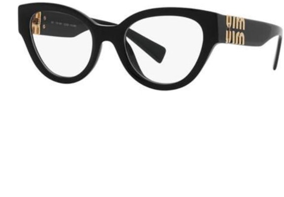 (Women) MIU MIU Black Cat-Eye Optical Plastic Glasses with Logo Temples. POIZON240621601 Buy (Women) MIU MIU Black Cat-Eye Optical Plastic Glasses with Logo Temples. POIZON240621601