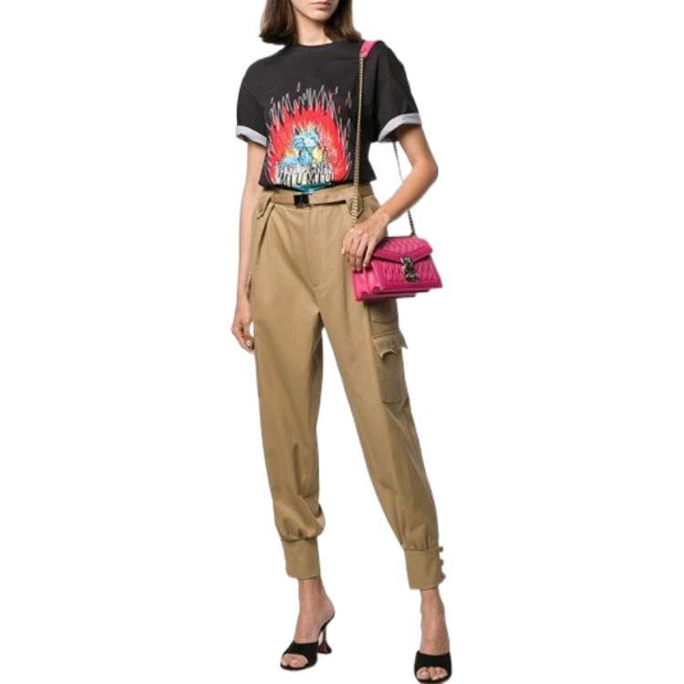 Lookbook (W) MIU MIU 黑猫火焰印花短袖T恤 MJN1451-UE9-F0002