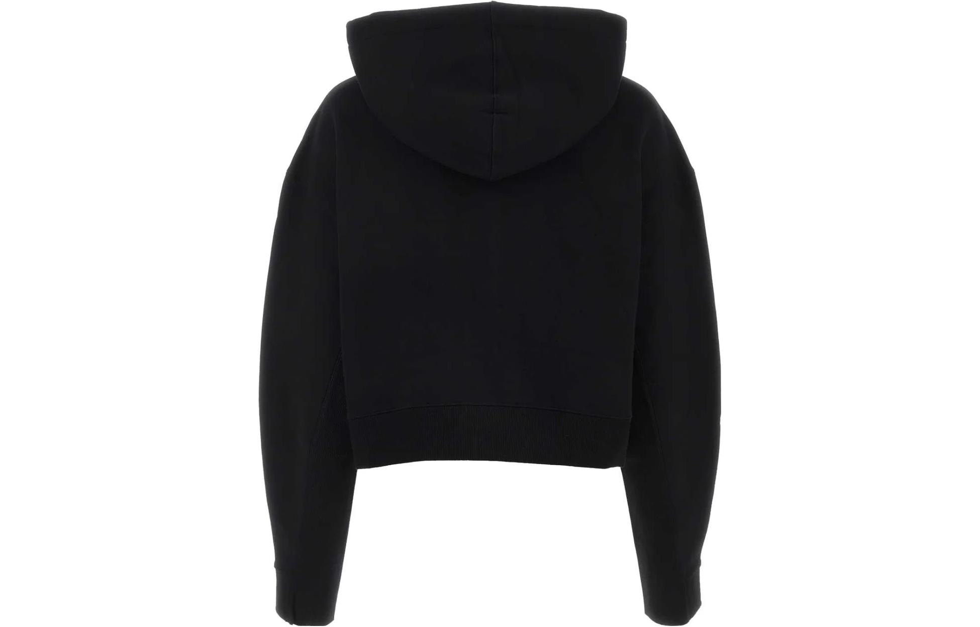 Lookbook (W) MIU MIU Chaqueta Cortavientos Negra de Algodón con Cierre y Manga Larga. MJL954-S23-213FV