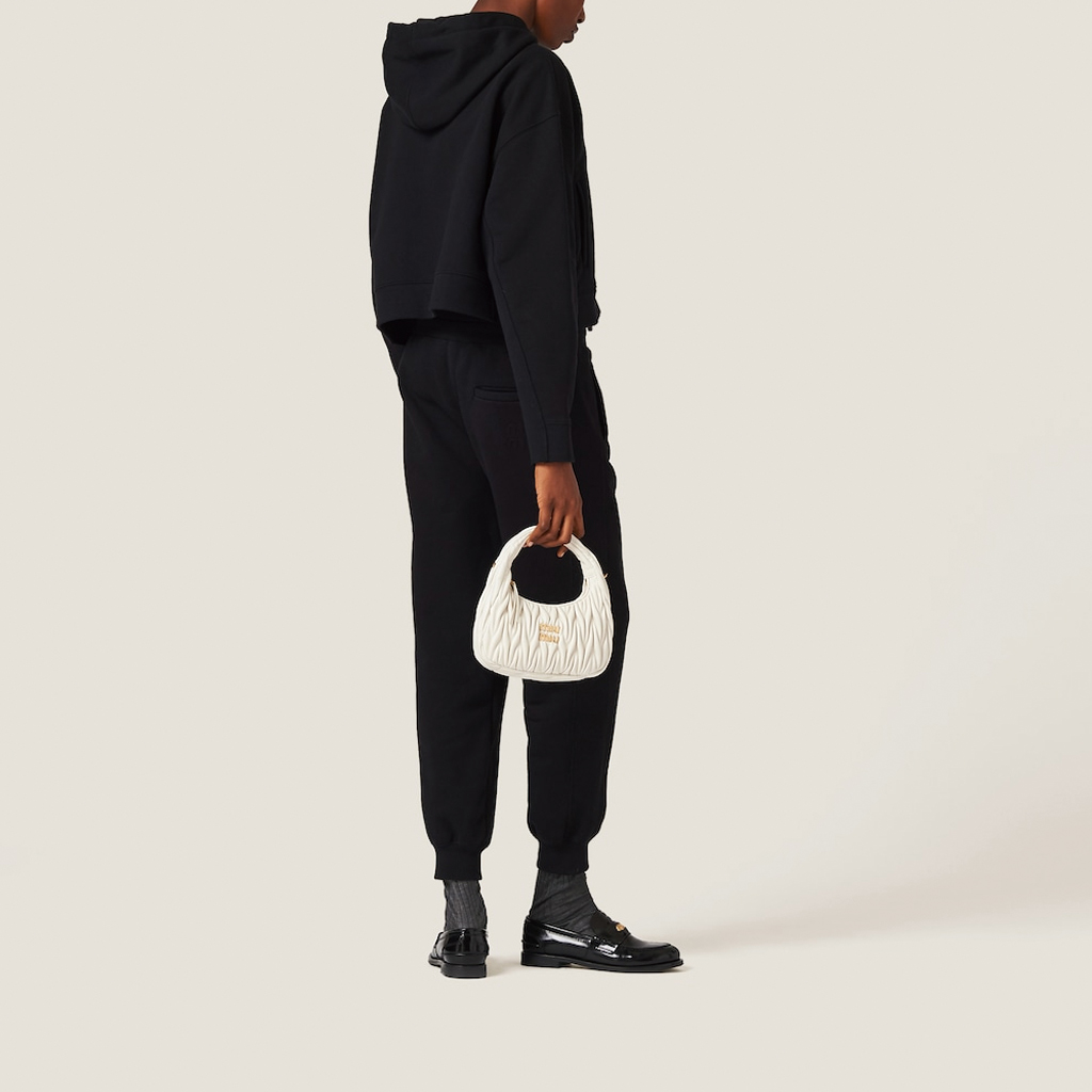 Purchase (W) MIU MIU Chaqueta Cortavientos Negra de Algodón con Cierre y Manga Larga. MJL954-S23-213FV