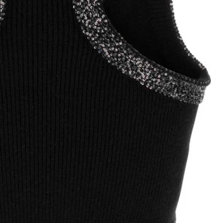 Details for (W) ミュウミュウ ブラック ロゴラベル付きクロップドタンクトップ MMV130-1331-F0806-S-C