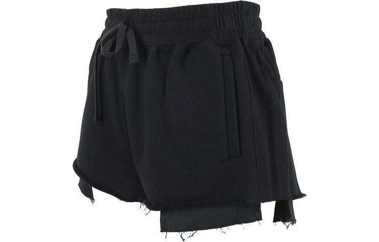 (Women) MIU MIU  Black Drawstring Casual Shorts with Rolled Hem. MJP300-13FV-F0002 圖 4