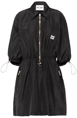 (W) MIU MIU 黑色修身短袖拉链连衣裙 MF4806-121G-F0002-S-231 Buy (W) MIU MIU 黑色修身短袖拉链连衣裙 MF4806-121G-F0002-S-231