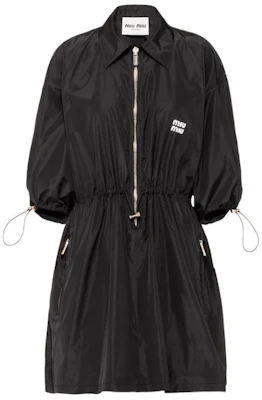 (W) MIU MIU 黑色修身短袖拉链连衣裙 MF4806-121G-F0002-S-231 Order (W) MIU MIU 黑色修身短袖拉链连衣裙 MF4806-121G-F0002-S-231