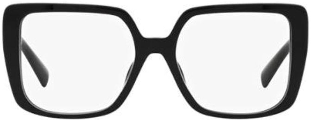 (W) MIU MIU ブラック ロゴテンプル付き 不規則アセテート オプティカル眼鏡 MU06VV1AB1O1 Buy (W) MIU MIU ブラック ロゴテンプル付き 不規則アセテート オプティカル眼鏡 MU06VV1AB1O1