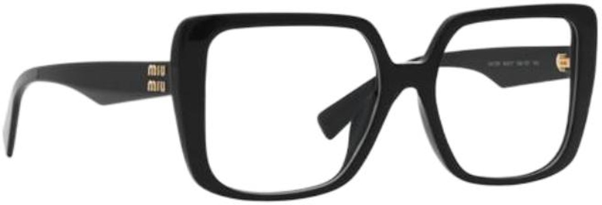 (W) MIU MIU ブラック ロゴテンプル付き 不規則アセテート オプティカル眼鏡 MU06VV1AB1O1 Lookbook (W) MIU MIU ブラック ロゴテンプル付き 不規則アセテート オプティカル眼鏡 MU06VV1AB1O1