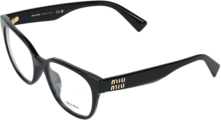 (Women) MIU MIU Black Irregular Optical Glasses with Letter Logo. OMU02VV-1AB1O1 Buy (Women) MIU MIU Black Irregular Optical Glasses with Letter Logo. OMU02VV-1AB1O1