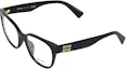 Buy (Women) MIU MIU Black Irregular Optical Glasses with Letter Logo. OMU02VV-1AB1O1