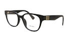 Order (Women) MIU MIU Black Irregular Optical Glasses with Letter Logo. OMU02VV-1AB1O1