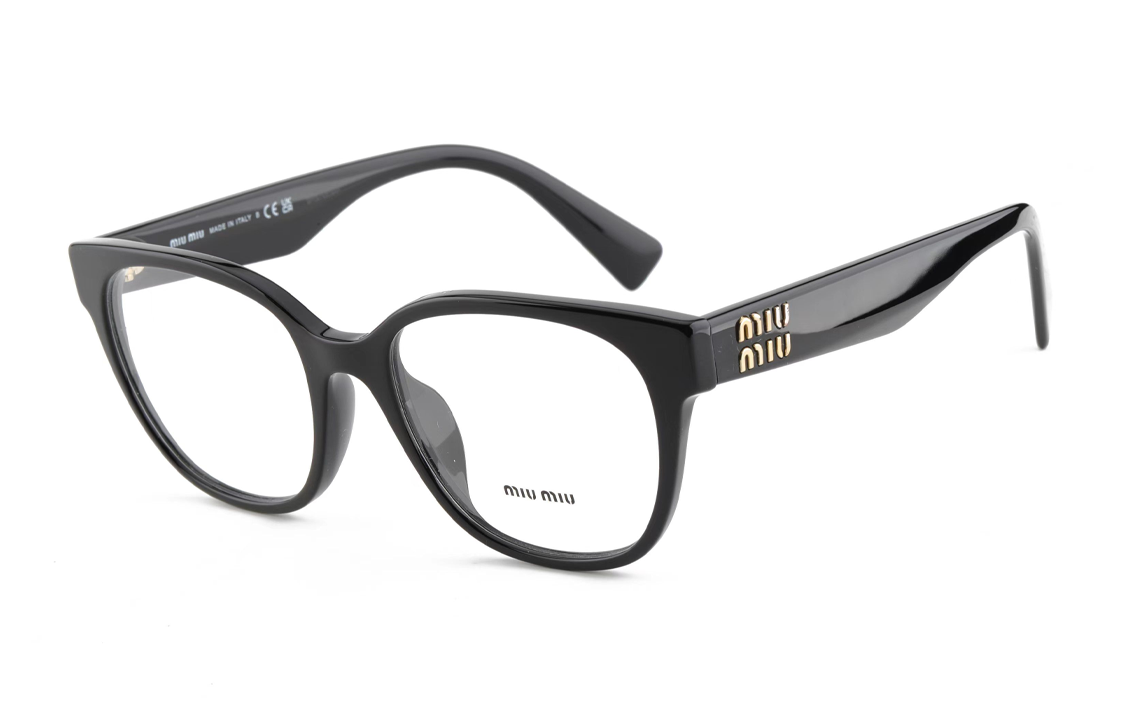 (Women) MIU MIU  Black Irregular Optical Glasses with Letter Logo. OMU02VV-1AB1O1 圖 3