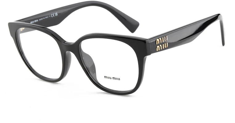 (Women) MIU MIU Black Irregular Optical Glasses with Letter Logo. OMU02VV-1AB1O1 Lookbook (Women) MIU MIU Black Irregular Optical Glasses with Letter Logo. OMU02VV-1AB1O1