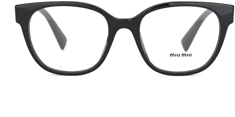(Women) MIU MIU Black Irregular Optical Glasses with Letter Logo. OMU02VV-1AB1O1 Shop (Women) MIU MIU Black Irregular Optical Glasses with Letter Logo. OMU02VV-1AB1O1
