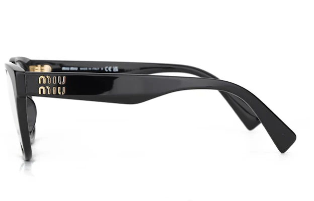 (Women) MIU MIU Black Irregular Optical Glasses with Letter Logo. OMU02VV-1AB1O1 Purchase (Women) MIU MIU Black Irregular Optical Glasses with Letter Logo. OMU02VV-1AB1O1
