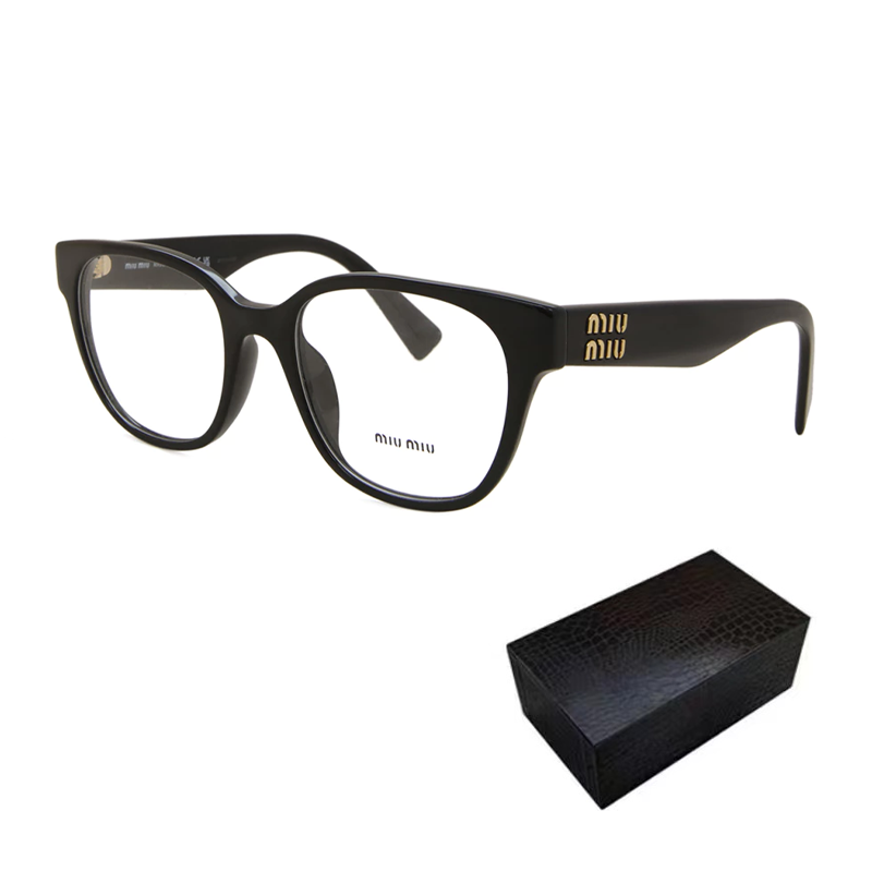 (Women) MIU MIU  Black Irregular Optical Glasses with Letter Logo. OMU02VV-1AB1O1 圖 6