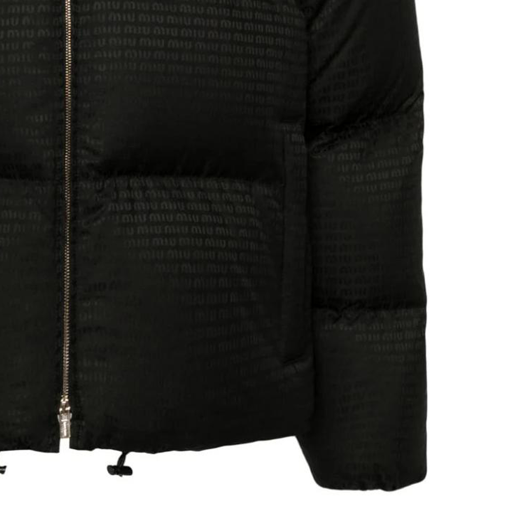 Details for (W) MIU MIU 黑色Logo拼貼翻領長袖外套。 ML1082-15PR-F0002-S-OOO