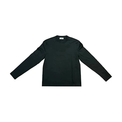 (Women) MIU MIU Black Logo Embroidered Long Sleeve Casual T-Shirt. MJL973-133L-F0002