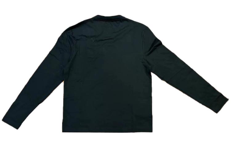 Lookbook (W) MIU MIU Kaos Lengan Panjang Hitam Logo Bordir Casual. MJL973-133L-F0002