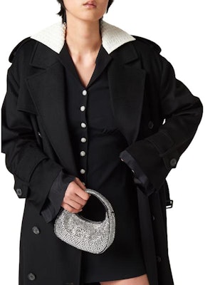 (W) 미우미우 블랙 긴소매 숏 셔츠 드레스 라펠 칼라. MF5205-S2Y-F0002-S-OOO Shop (W) 미우미우 블랙 긴소매 숏 셔츠 드레스 라펠 칼라. MF5205-S2Y-F0002-S-OOO