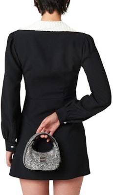 (W) 미우미우 블랙 긴소매 숏 셔츠 드레스 라펠 칼라. MF5205-S2Y-F0002-S-OOO Purchase (W) 미우미우 블랙 긴소매 숏 셔츠 드레스 라펠 칼라. MF5205-S2Y-F0002-S-OOO