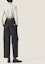 Shop (Women) MIU MIU Black Low-Waist Loose Fit Straight Casual Pants. MP1757-121I-F0002-S-OOO