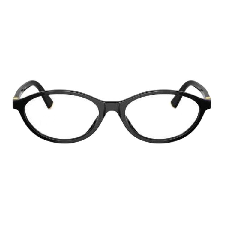 (Women) MIU MIU  Black Oval Optical Glasses with Metal Acetate Frame. POIZON240621596 圖 3
