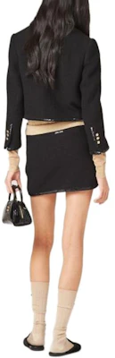 (Women) MIU MIU Black Sequin-Trimmed Solid Color Casual Mini Skirt. MG2133-13RL-F0002-S-OOO Shop (Women) MIU MIU Black Sequin-Trimmed Solid Color Casual Mini Skirt. MG2133-13RL-F0002-S-OOO