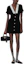 Lookbook (Women) MIU MIU Black Short-Sleeve V-Neck Fitted Mini Dress. MF5217-10BA-F0002-S-OOO