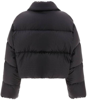 (Women) MIU MIU Black Short Logo Print Puffer Jacket with Collar. ML719-13FO-F0002 Lookbook (Women) MIU MIU Black Short Logo Print Puffer Jacket with Collar. ML719-13FO-F0002