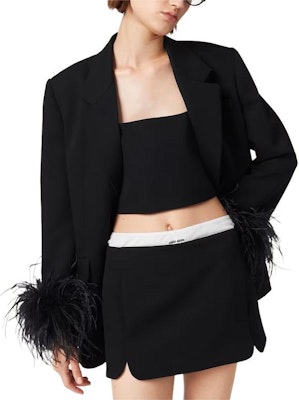 (W) MIU MIU Baju Hitam Tanpa Lengan Crop Top Rekaan Serbuk Powder. MT1944-1R1-F0002-S-OOO Shop (W) MIU MIU Baju Hitam Tanpa Lengan Crop Top Rekaan Serbuk Powder. MT1944-1R1-F0002-S-OOO