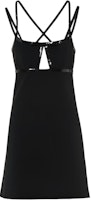 (Women) MIU MIU Black Sleeveless Embroidered Satin Dress. MF4537-1N4P-F0002 (Women) MIU MIU Black Sleeveless Embroidered Satin Dress. MF4537-1N4P-F0002
