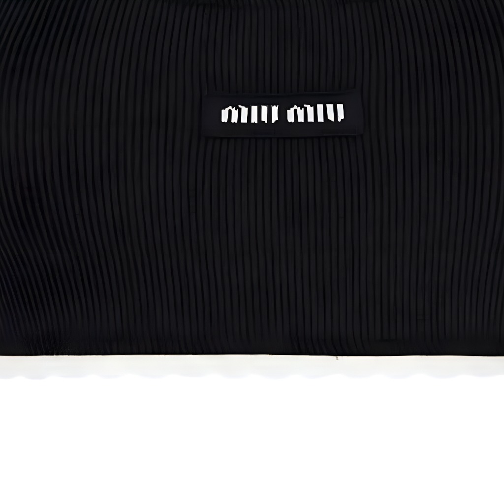 Sizing (W) MIU MIU Sujetador Deportivo Negro Slim Fit con Logo. TP9145-12HM-F0002