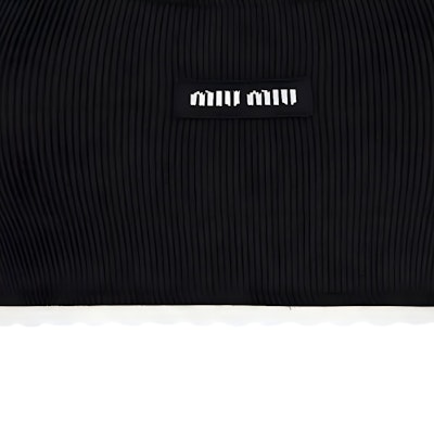 (W) MIU MIU Sujetador Deportivo Negro Slim Fit con Logo. TP9145-12HM-F0002 Sizing (W) MIU MIU Sujetador Deportivo Negro Slim Fit con Logo. TP9145-12HM-F0002