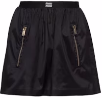 (Women) MIU MIU Black Solid High-Waist Mini Casual Skirt. MG1926-121G-F0002 (Women) MIU MIU Black Solid High-Waist Mini Casual Skirt. MG1926-121G-F0002