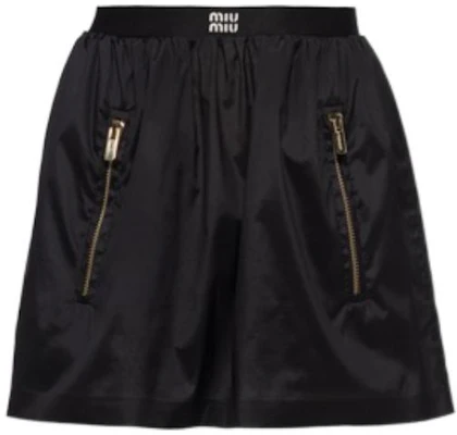 (W) MIU MIU Falda Mini Casual Negra de Talle Alto. MG1926-121G-F0002 Order (W) MIU MIU Falda Mini Casual Negra de Talle Alto. MG1926-121G-F0002