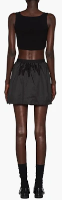 (W) MIU MIU Falda Mini Casual Negra de Talle Alto. MG1926-121G-F0002 Shop (W) MIU MIU Falda Mini Casual Negra de Talle Alto. MG1926-121G-F0002