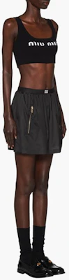 (W) MIU MIU Falda Mini Casual Negra de Talle Alto. MG1926-121G-F0002 Purchase (W) MIU MIU Falda Mini Casual Negra de Talle Alto. MG1926-121G-F0002
