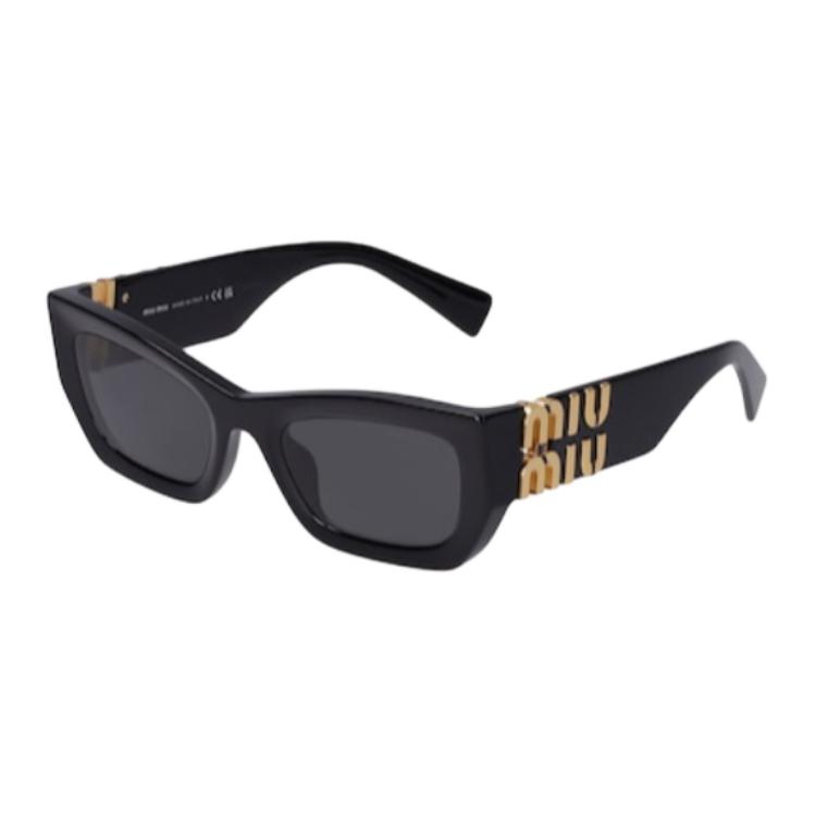 (Women) MIU MIU  Black Square Acetate Full-Frame Sunglasses. 76I-XEV005