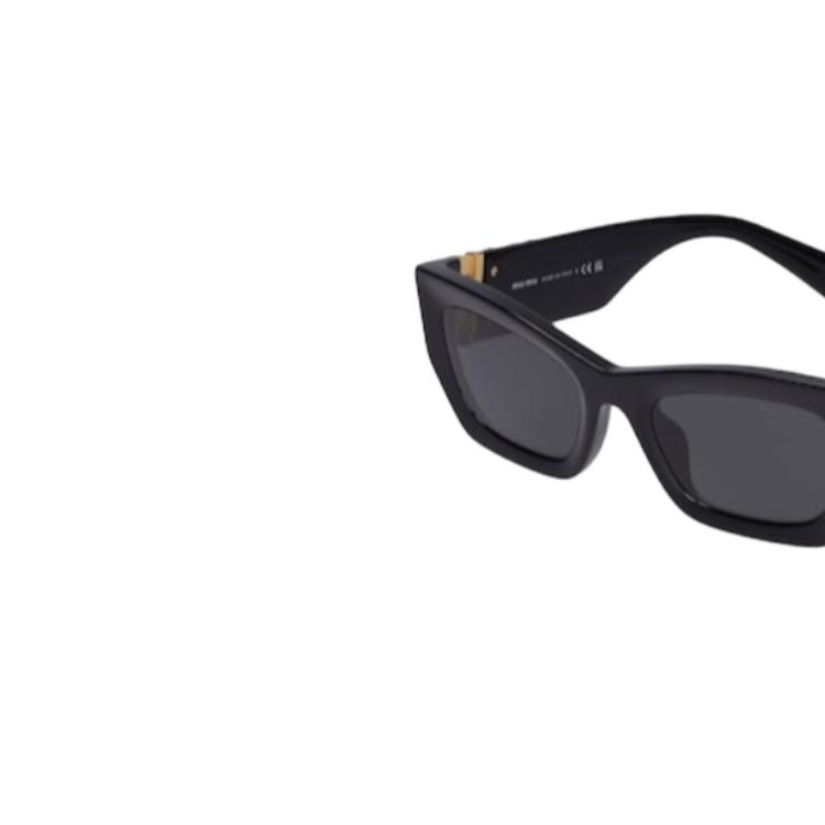 (Women) MIU MIU  Black Square Acetate Full-Frame Sunglasses. 76I-XEV005 圖 4