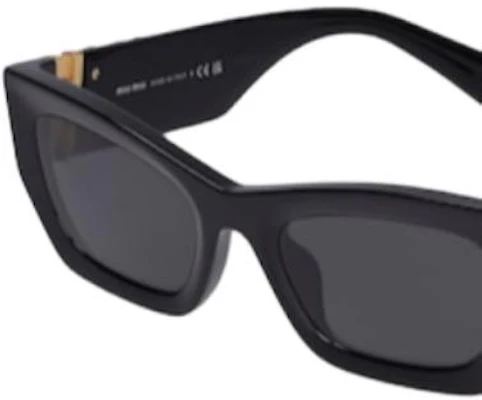 (W) MIU MIU 黑色方形醋酸全框太陽眼鏡 76I-XEV005 Shop (W) MIU MIU 黑色方形醋酸全框太陽眼鏡 76I-XEV005