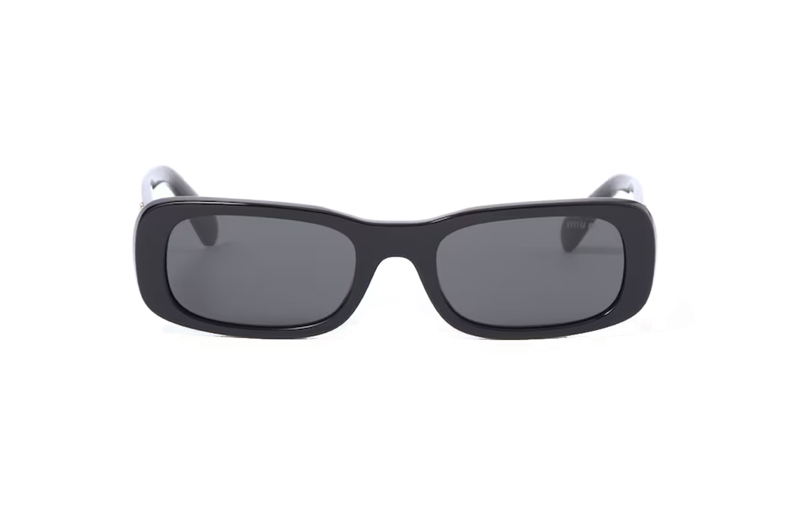 Lookbook (W) MIU MIU 黑色方形醋酸太阳镜带标志性镜腿 SMU08Z_E1AB_F05S0_C_053